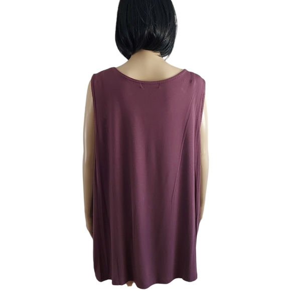 Love & Legend sleeveless embroidered top, plus size 4X - Picture 5 of 12
